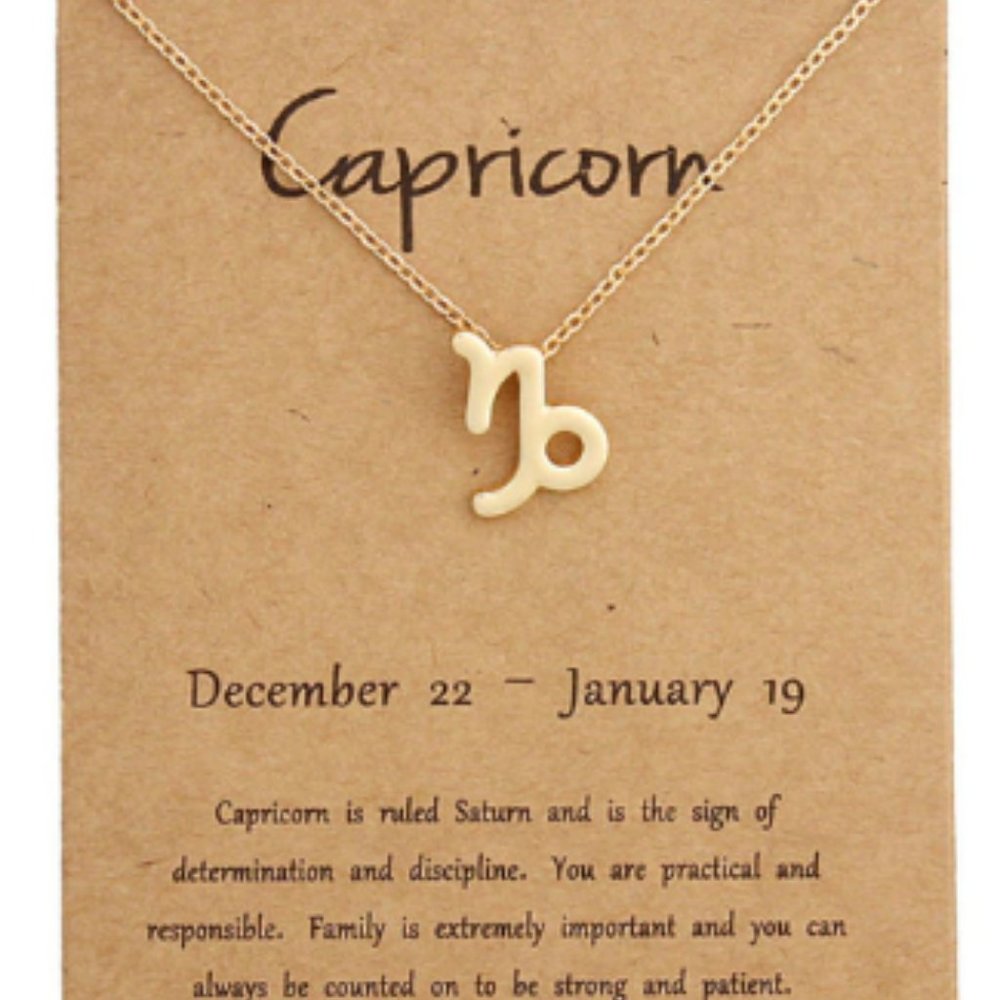 Capricorn Zodiac Constellation Pendant